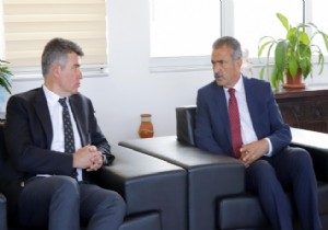 Büyükelçi Feyzioğlu dan Başkan Uluçay a Ziyaret